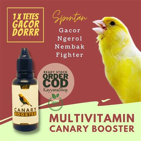 Jual Canary Booster Ml Vitamin Penggacor Burung Kenari Vitamin