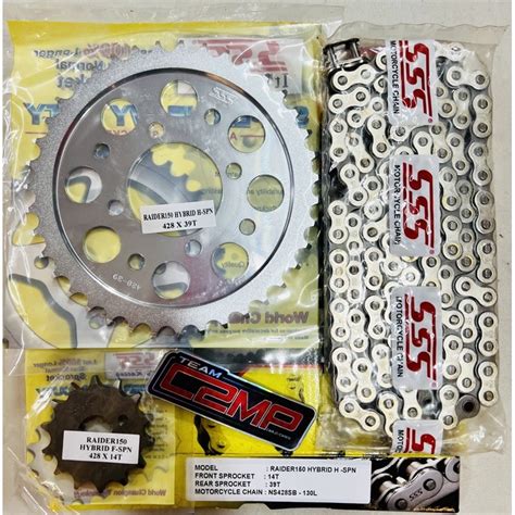 SSS Sprocket Steel Nickel Silver 428 Raider 150 Carb And FI Shopee