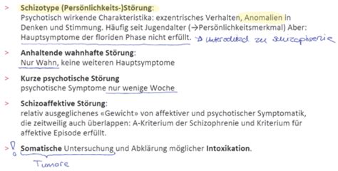 Vl Psychotische St Rungen Und Schizophrenie Karteikarten Quizlet