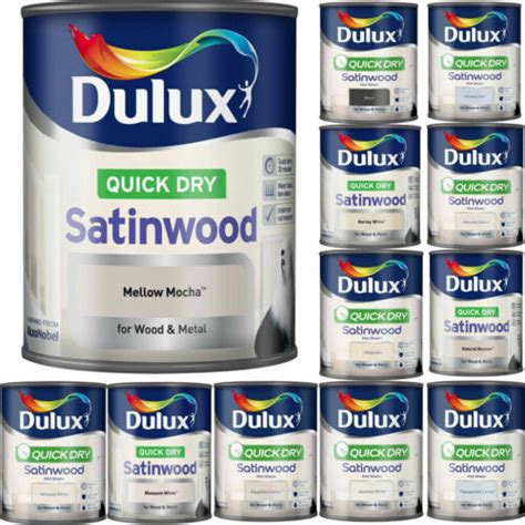 Dulux Quick Drying Satinwood Paint For Wood And Metal All Colours