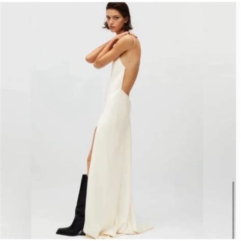 Kaia X Zara Dresses Kaia Gerber X Zara Collection Ivory White Satin