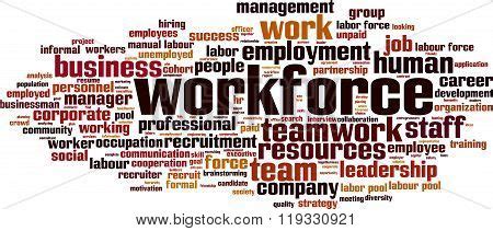 Workforce Word Cloud Vector Photo Free Trial Bigstock