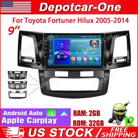 For Toyota Fortuner Hilux Carplay Car Stereo Gps Navi Radio