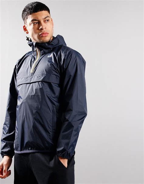 K Way Leon Overhead Jacket Blue Depth Terraces Menswear