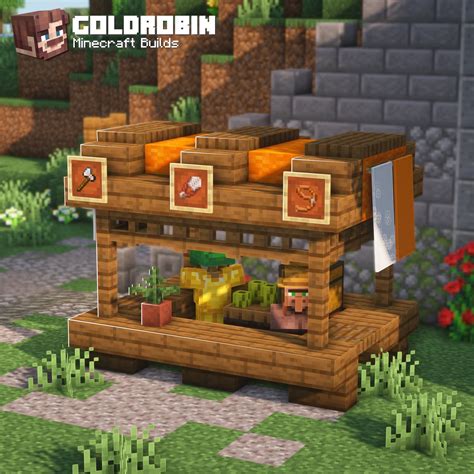 Minecraft Medieval Market Stall