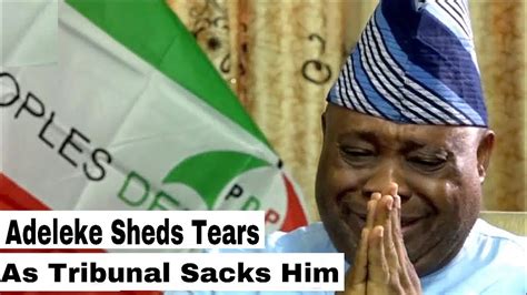 Breaking News Ademola Adeleke ßreaks Døwn In Tëãrs As Tribunal S̺͆a̺͆č̺͆k̺͆ Him As Governor