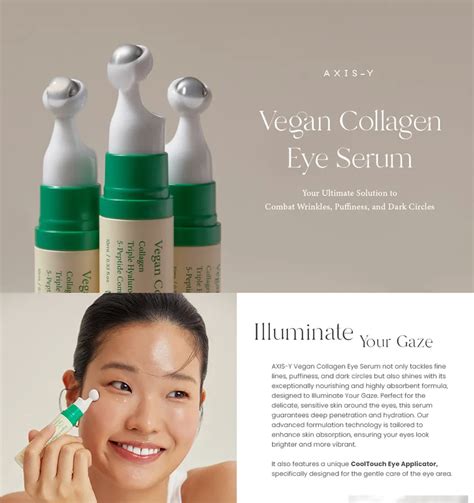 Axis Y Vegan Collagen Eye Serum 10ml Korean Moisturizer