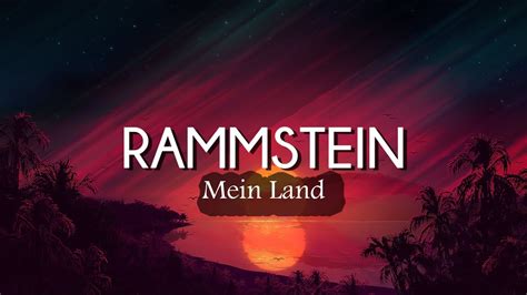 Rammstein Mein Land Lyrics Sub Español YouTube Music