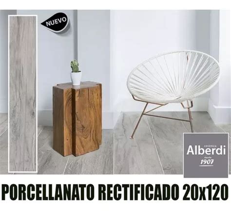 Porcelanato Simil Madera Alberdi Madison Grey 20x120 1calid En Venta En