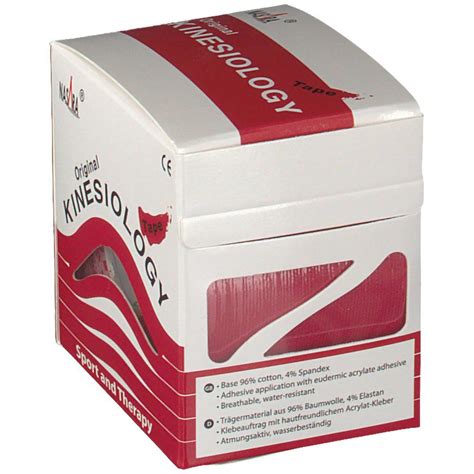 Nasara Kinesiology Tape Classic Cm X M Rolle Rot St Shop Apotheke