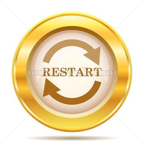 Restart Button Icon At Collection Of Restart Button