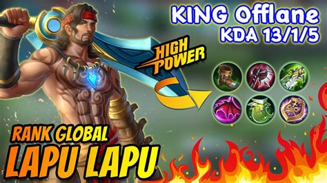 Meta Offlane Lapu Lapu Build Gameplay Top Global Lapu