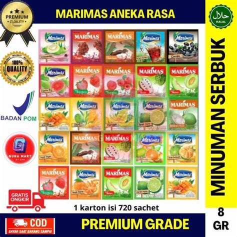 Jual MINUMAN SERBUK MARIMAS DUS ISI 720 SACHET 8 GRAM Di Seller