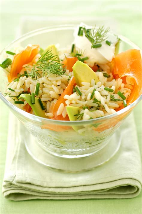 Salade De Riz Avocat Et Saumon Vivien Paille