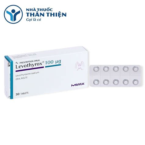 Thuốc trị bệnh lý tuyến giáp Levothyrox 100mcg Hộp 3 vỉ x 10 viên Merck