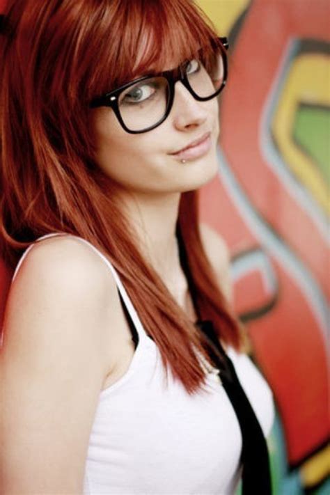 Bangs And Glasses Redheads Beautiful Redhead Girls With Red Hair