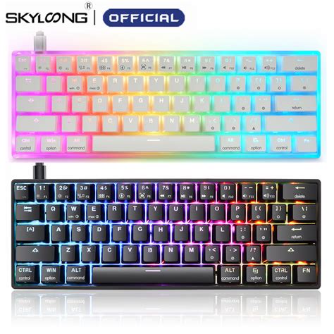 Skyloong Gk61 Mechanical Keyboard 60 Sk61 Swappable Rgb For Gamers Juhi