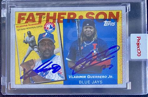 Signed Project Card Guerrero Sr Et Jr Expos Fest