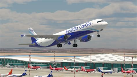 Indigo Cargo Livery Vt Ikw And Maltese Registration 9h Amq For Toliss