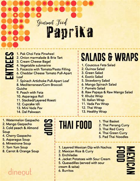 Menu Of Paprika Gourmet Ajc Bose Road Kolkata Dineout Discovery