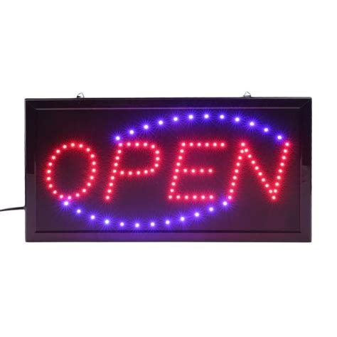 Enseigne Lumineuse Led Open Panneau Publicité Boutique Cdiscount