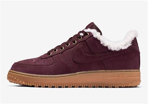 Nike Air Force 1 Sherpa Burgundy Gum Release Date