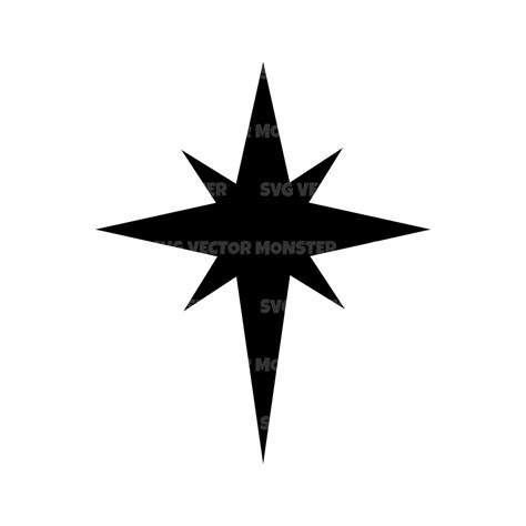 Nativity Star Svg, Christmas Star, Star of Bethlehem Vector Cut File ...