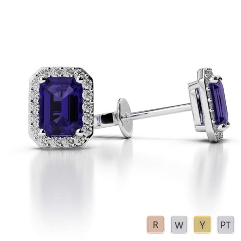 Tanzanite Earrings UK | Tanzanite and Diamond Earrings - AG & Sons