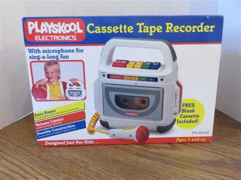 Vintage Playskool Cassette Player Tape Recorder W Microphone Ps 450g