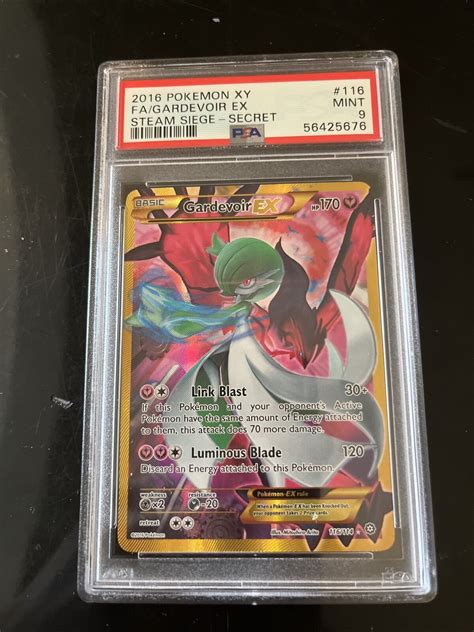 2016 Pokémon XY Steam Siege Gardevoir EX 116 Full Art Secret PSA Mint 9