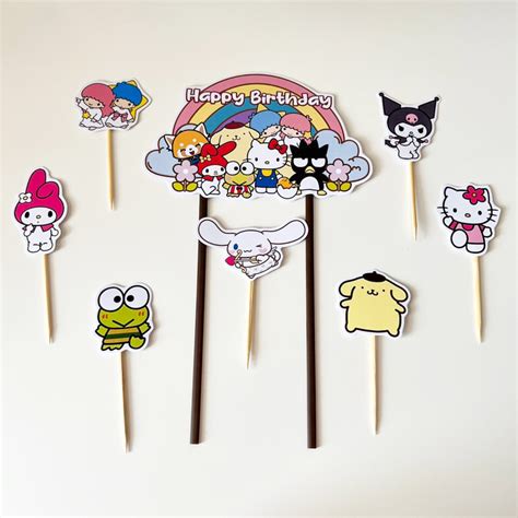 Jual TOPPER SANRIO CAKE TOPPER SANRIO TOPPER KUE SANRIO HIASAN