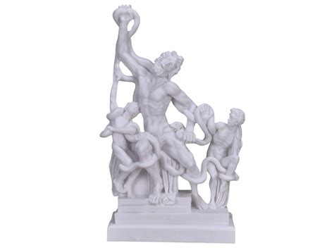 Laocoön and His Sons Group Serpents Museum Cast Marble Statue Sculpture ...