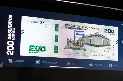 Banco Central De Honduras Presenta La APP De Billete De 200 Lempiras VTV