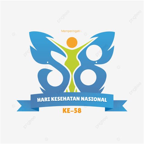 Logo Ucapan Hari Kesehatan Nasional Ke 58 Tahun 2022 Hd Hkn Kari