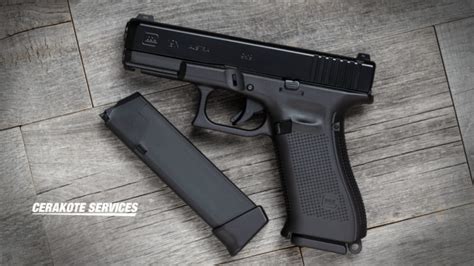 Glock X Black Gen Pistol Black Slide Cerakote Services