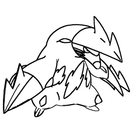 Excadrill Coloring Page Print IdeaShortcut