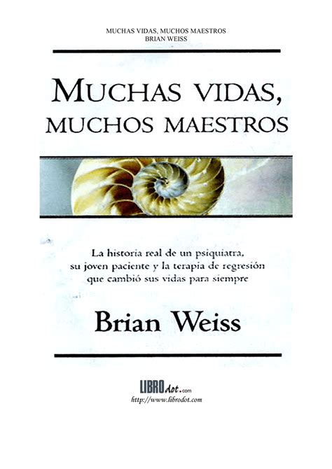 Muchas Vidas Muchos Maestros Brian Weiss PDFDrive Studocu