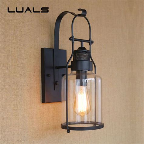 Lámpara de pared Industrial de estilo americano luz Edison creativa