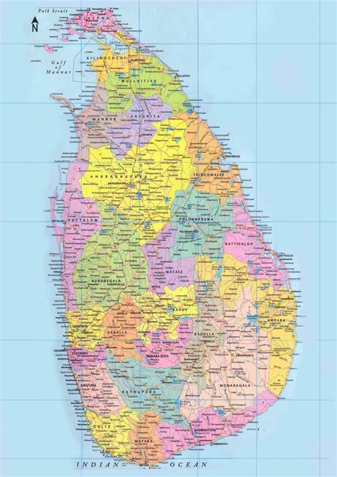 Sri Lanka road map sinhala - Map of Sri Lanka road map sinhala ...