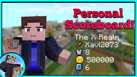 Personal Custom Scoreboard With Commands Minecraft Bedrock Edition