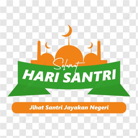 Logo Selamat Hari Santri Nasional 2024 Bergambar Masjid Vektor Logo