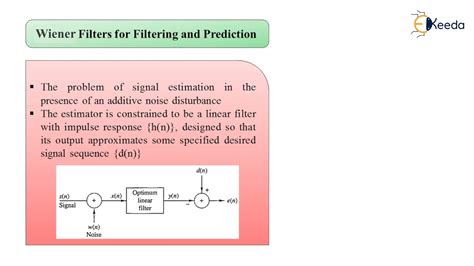 Wiener Filters For Filtering And Prediction Youtube