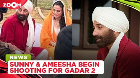 Sunny Deol And Ameesha Patel Begin Shooting For Gadar Share Bts Pics