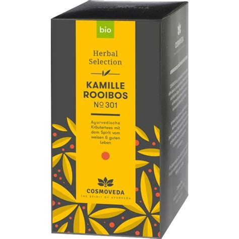 Cosmoveda Infusión Rooibos De Manzanilla Bio 25 Bolsas Ayurveda 101