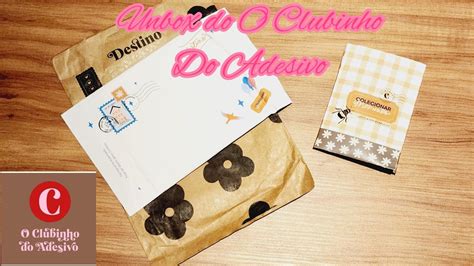 Unboxing O Clubinho Clube Do Adesivo Hoje Recebi O Kit E Youtube