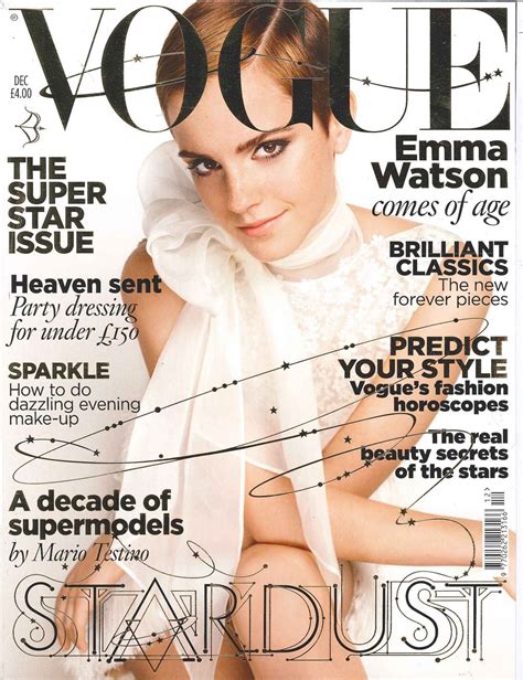 madesu blog: Emma Watson graces the cover of Vogue UK's December 2010 issue