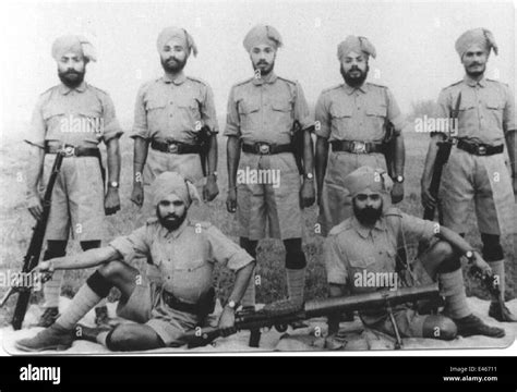 Sikh Soldiers India Stock Photo - Alamy