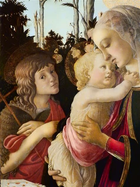 BOTTICELLI 1470 75 La Vierge Et L Enfant Avec Le Jeune Saint Jean