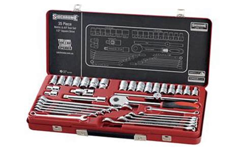 Sidchrome SCMT10184 35 Piece 1 2 Metric AF Drive Socket Spanner Set