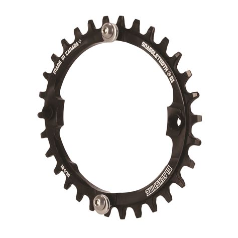 Blackspire Snaggletooth 104BCD Oval Chainring 30T Black Modern Bike